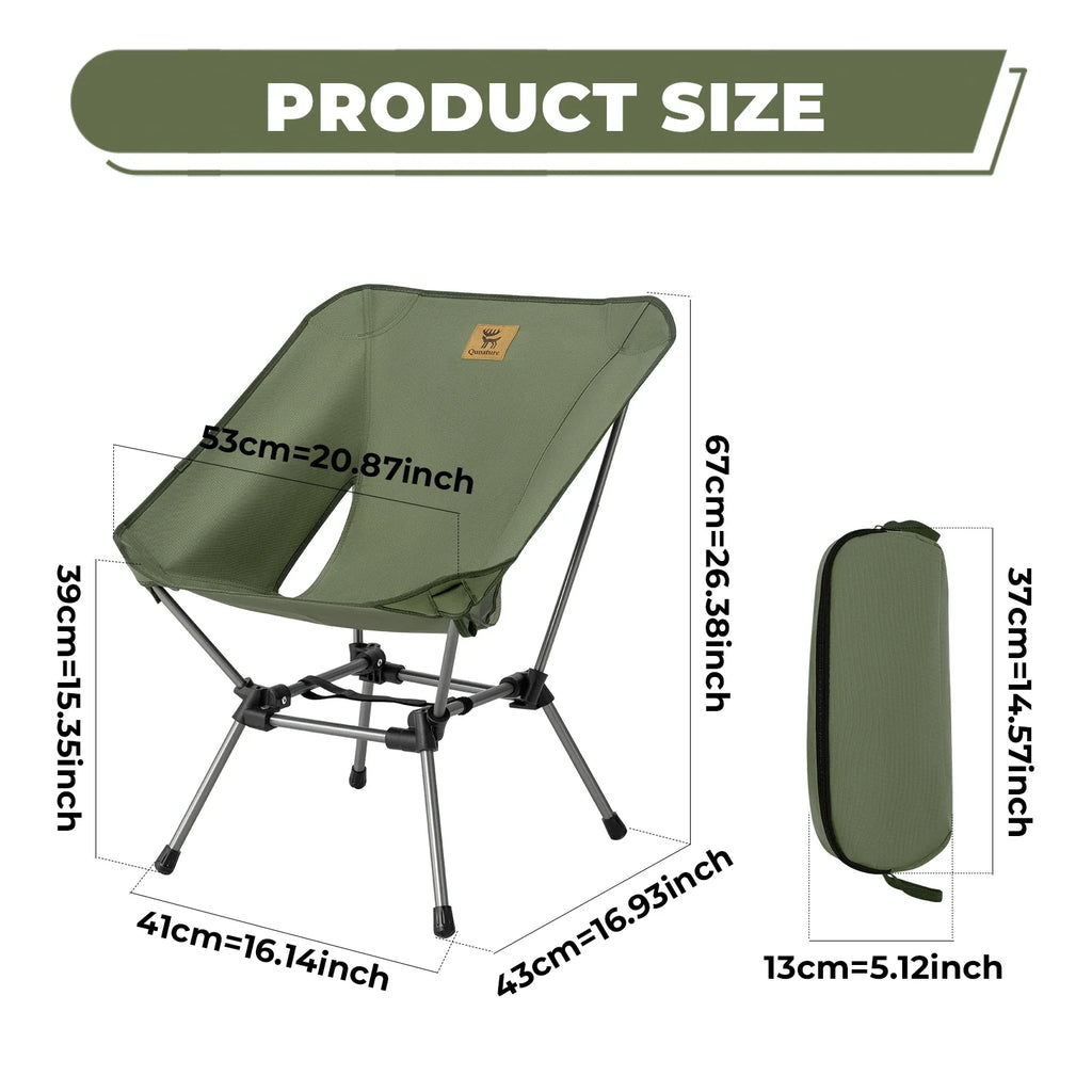 260lbs Folding Aluminum Camping Chair